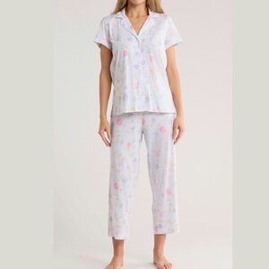 Lauren Ralph Lauren Floral Print Cotton Capri Women's Pajama Set